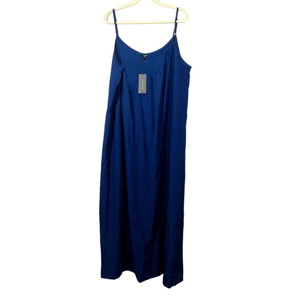 NEW! Vonda Halter Sheath Dress Strappy Midnight Blue - 4X - Picture 1 of 5